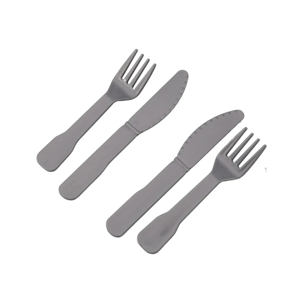 Komplet fast food z kolorowymi deserami i owocami dla dzieci