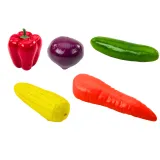 Realistyczny zestaw warzyw do zabawy dla najmłodszych