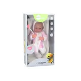 Zestaw lalka bobas 35 cm ze smoczkiem, kocykiem i detalami dla najmłodszych