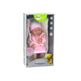 Zestaw lalka bobas z ubrankami i smoczkiem dla dzieci powyżej 18 miesięcy