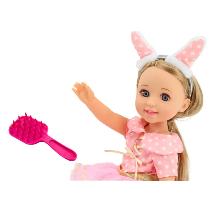 Szczotka i opaska jako akcesoria do lalki dla dziewczynki