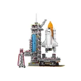 Zestaw klocków kreatywnych - stacja kosmiczna, rakieta, satelity, opakowanie