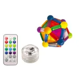 Zestaw 154 magnetycznych klocków dla dzieci z lampką LED do budowania