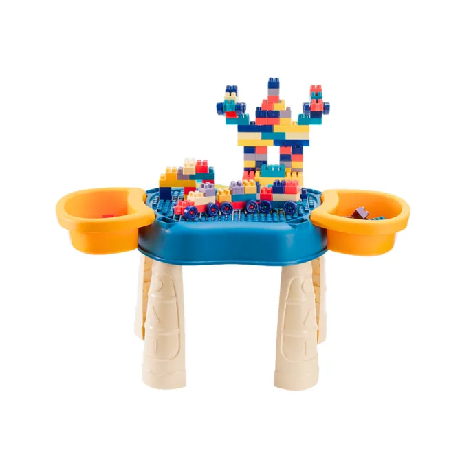 Zestaw kreatywny ze stolikiem i klockami dla dziecka powyżej 3 lat