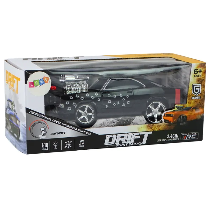 Zabawka autko RC do driftu 1:18 z akumulatorem i ładowarką w zestawie