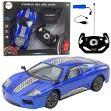 Niebieskie auto RC sportowe 1:16 z pilotem do zdalnego sterowania