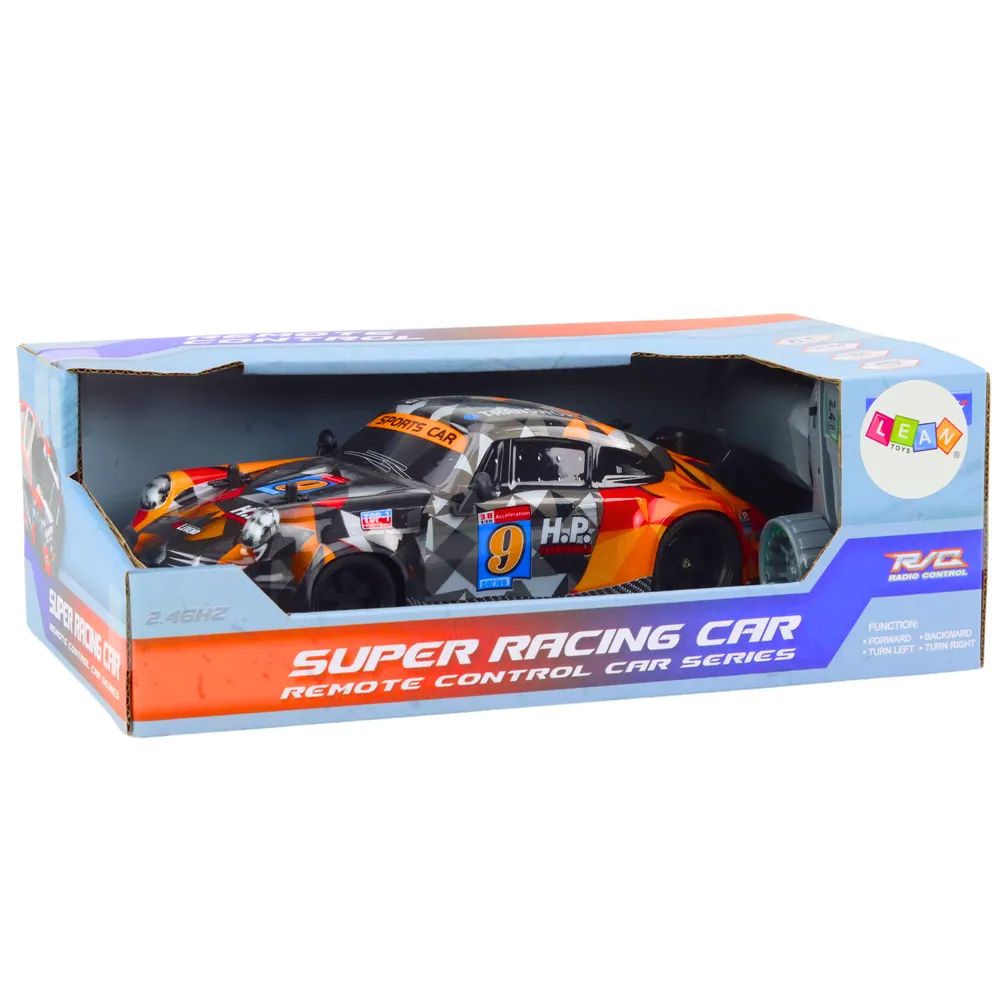 Zdalnie sterowane auto driftowe pomarańczowe – zabawa dla dzieci od 6 lat