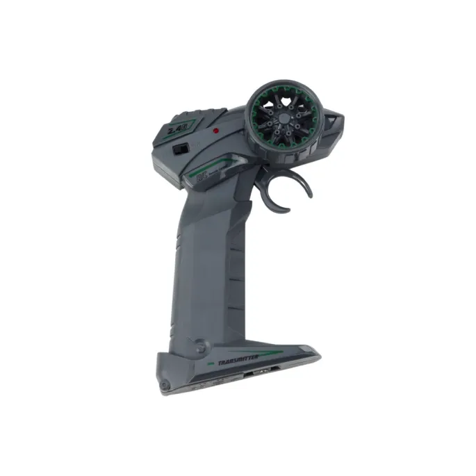 Sportowy model auta RC do driftowania w kolorze niebieskim na podłodze