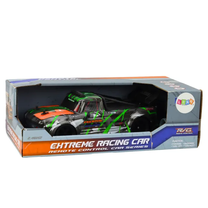 RC drift car 1:16 szaro-zielone – zabawka dla dzieci i miłośników motoryzacji