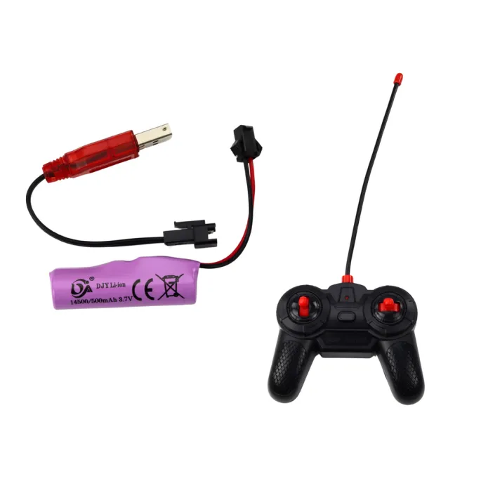 Zabawkowy samochód wyścigowy z pilotem i ładowarką USB