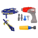 Interaktywny zestaw z robotem, wiertarką i śrubokrętem w wersji zielonej