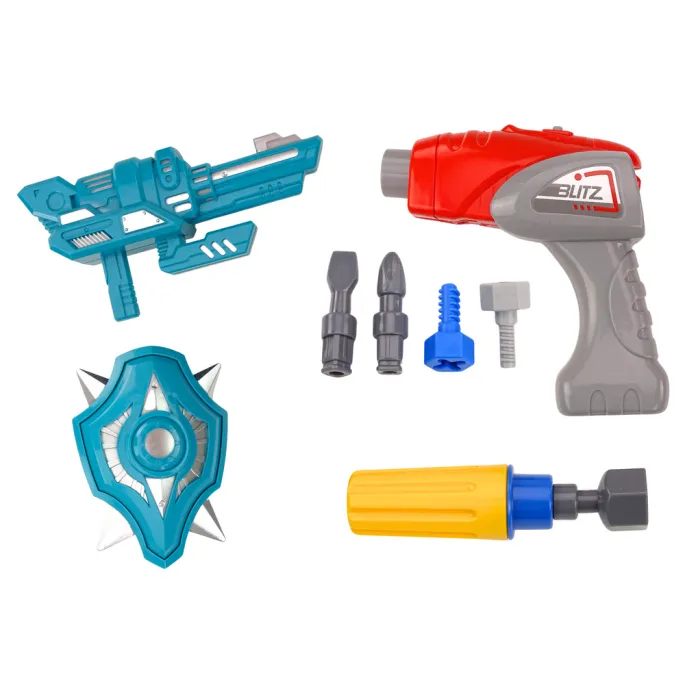 Zestaw części do robota z wiertarką i śrubokrętem dla dzieci