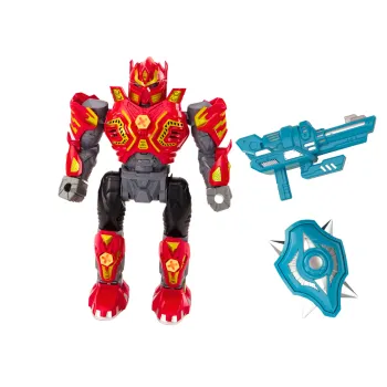 Robot z wymiennymi końcówkami i zabawkową bronią do skręcania