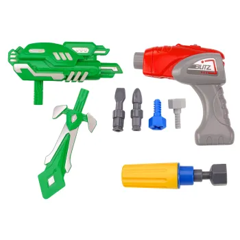 Zabawka edukacyjna – robot do konstrukcji z dźwiękami i światłami