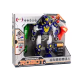 Zestaw majsterkowicza: granatowy robot, miecz, wiertarka i akcesoria