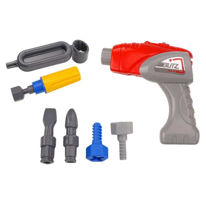 Edukacyjna koparka konstrukcyjna w kolorze pomarańczowym