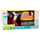 Zestaw DIY koparki z ruchomą łyżką do majsterkowania dla dzieci