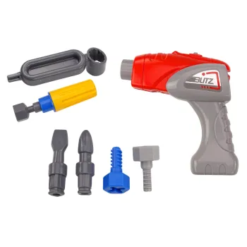 Zabawka koparka z narzędziami do skręcania i rozkręcania