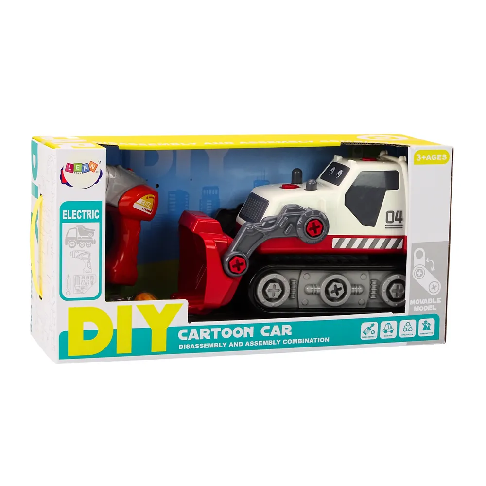 Interaktywna koparka gąsienicowa z ruchomą łyżką dla dzieci