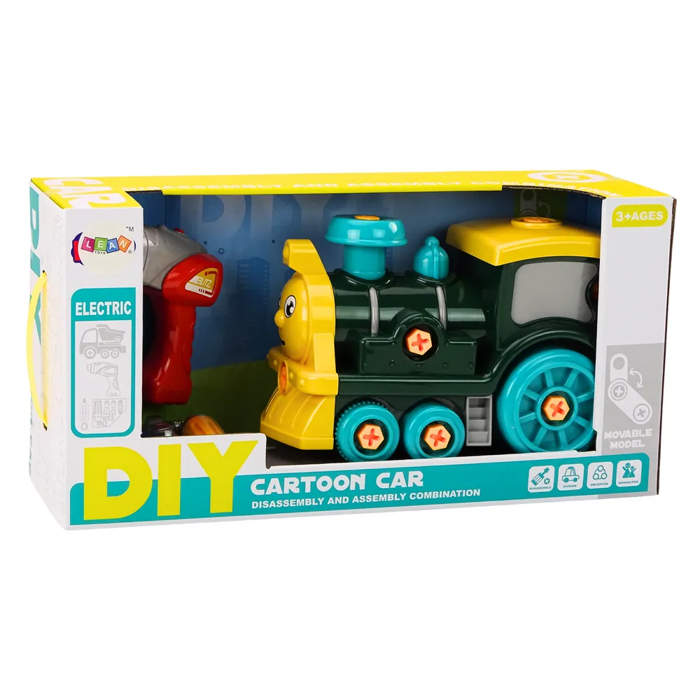 Kreatywna zabawka pociąg do samodzielnego montażu przystosowana dla dzieci