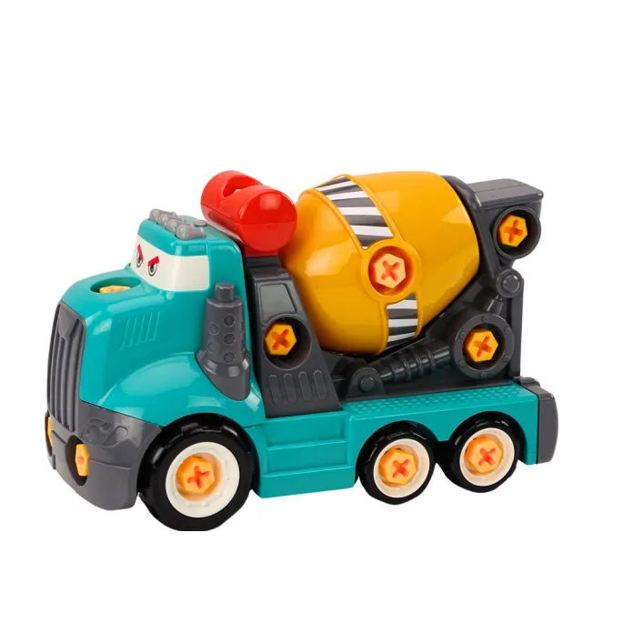 edukacyjna ciężarówka betoniarka dla małych konstruktorów