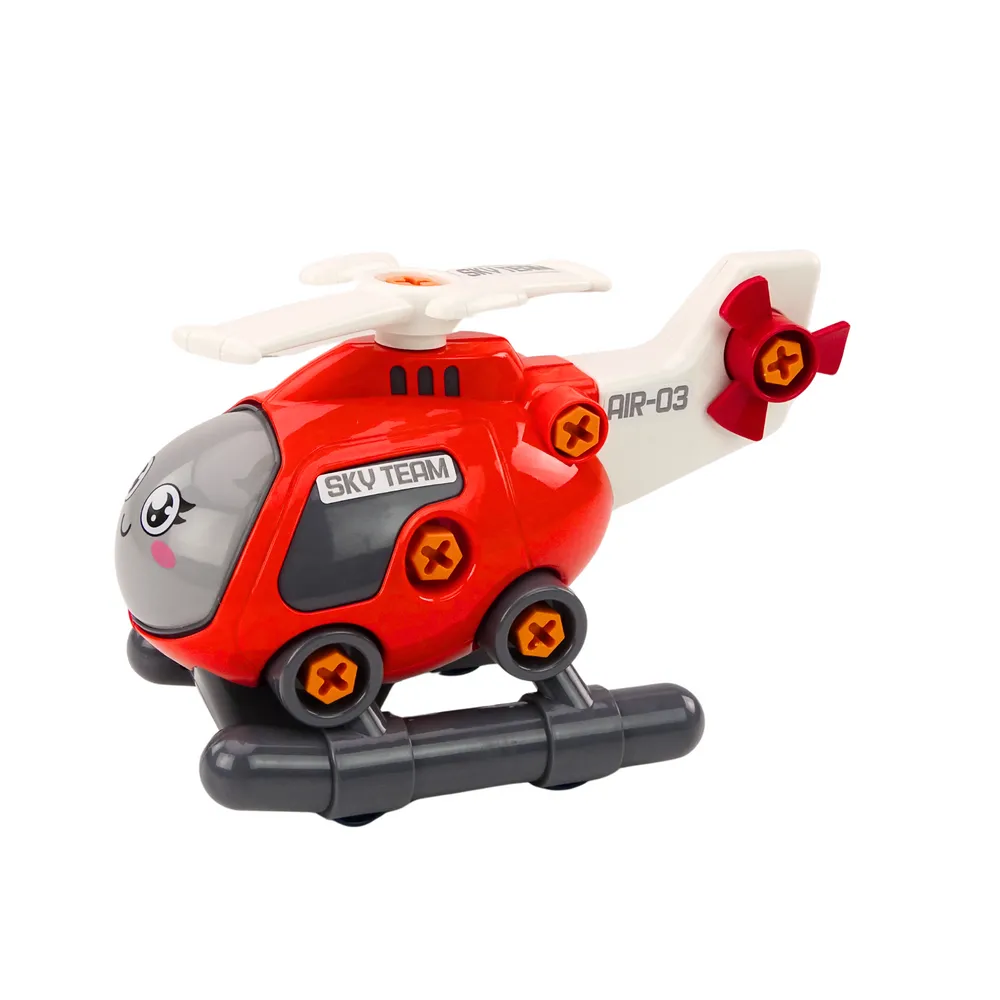 Edukacyjny helikopter DIY dla dzieci do samodzielnego montażu