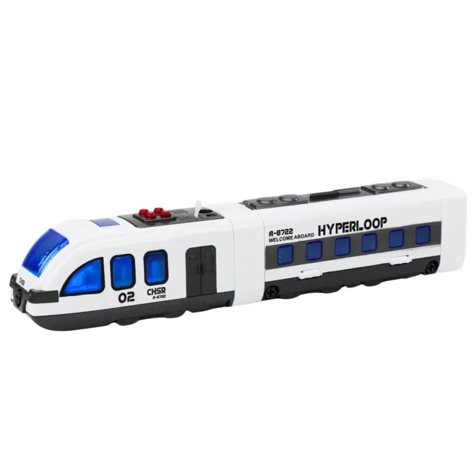 Zestaw pociąg pasażerski z torami i narzędziami do majsterkowania dla dzieci