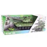 Realistyczny zielony czołg zabawkowy z funkcją samodzielnego składania