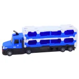 Autka policyjne na rozłożonym torze wyścigowym Lora Laweta 2w1