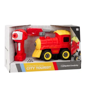 Interaktywna lokomotywa dla dzieci na pilota, wspierająca rozwój manualny