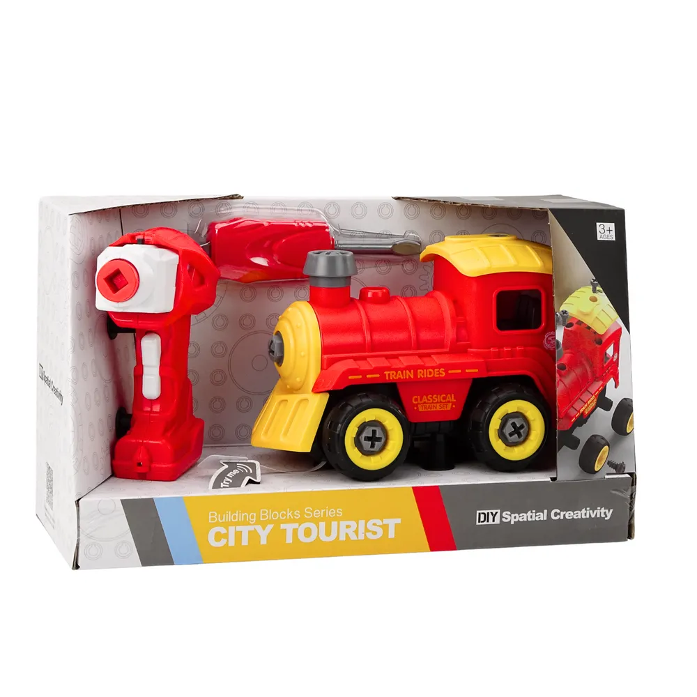 Interaktywna lokomotywa dla dzieci na pilota, wspierająca rozwój manualny