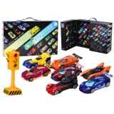 Zestaw resoraków w walizce z matą miejską i sygnalizacją uliczną