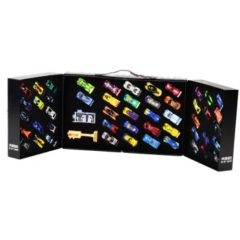 Walizka z 50-elementowym zestawem samochodzików i akcesoriów