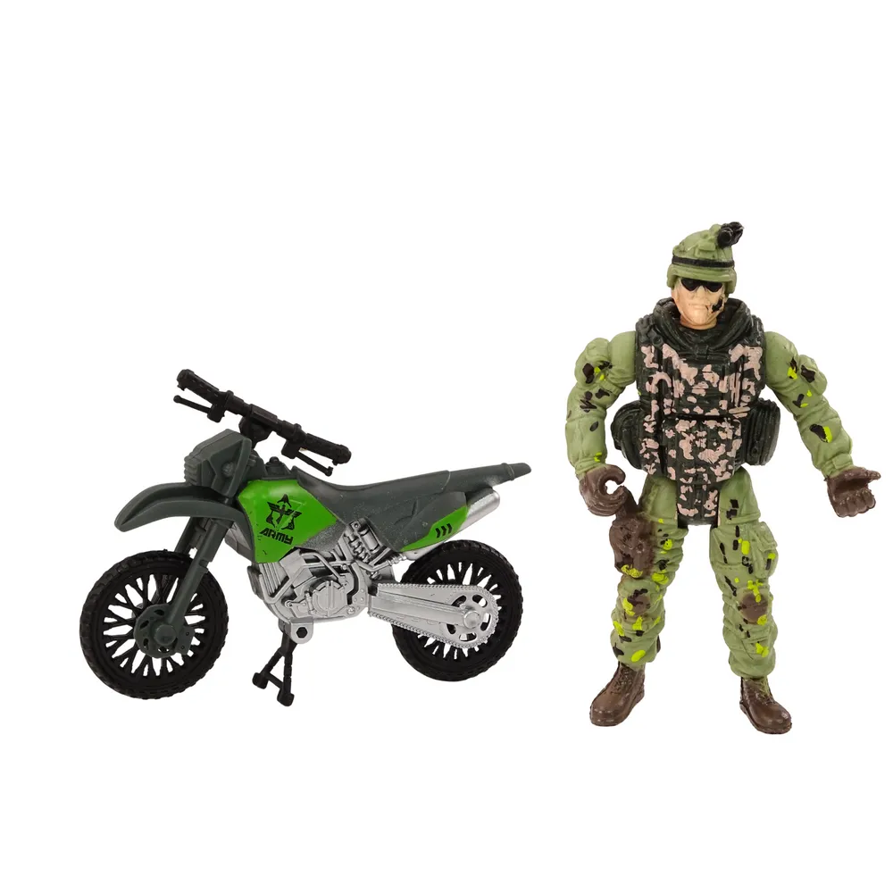 komplet pojazdów wojskowych ze światłami i dźwiękiem dla dzieci