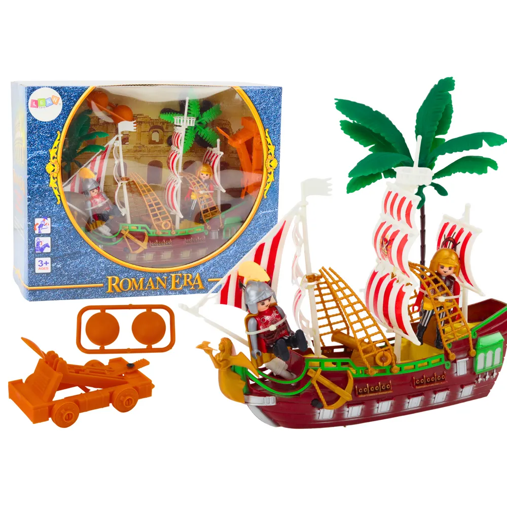 Model statku rzymskiego z efektami świetlnymi i dźwiękowymi dla dzieci