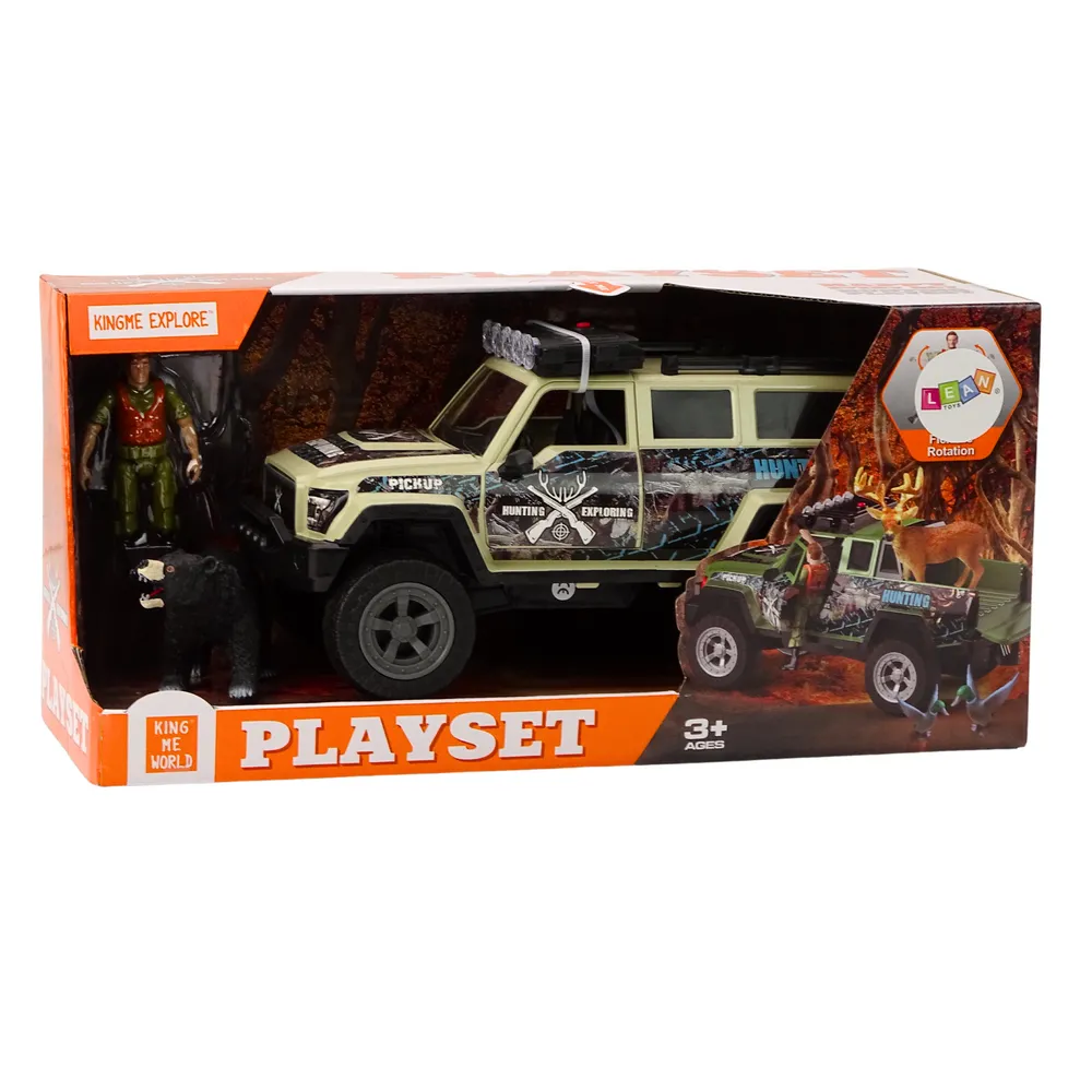 Samochód terenowy Myśliwy Niedźwiedź - zestaw kreatywny dla maluchów