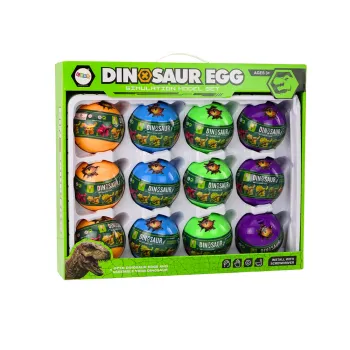 Interaktywna edukacyjna zabawka dinozaury w jajkach do rozkręcania