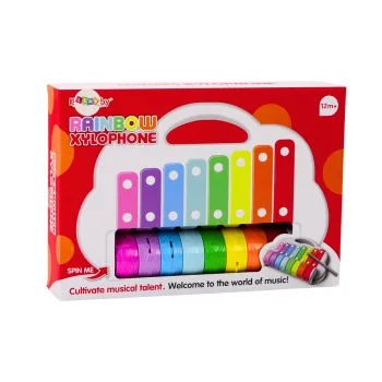 Cymbałki dziecięce z wytrzymałą rączką i obracającymi się kółkami