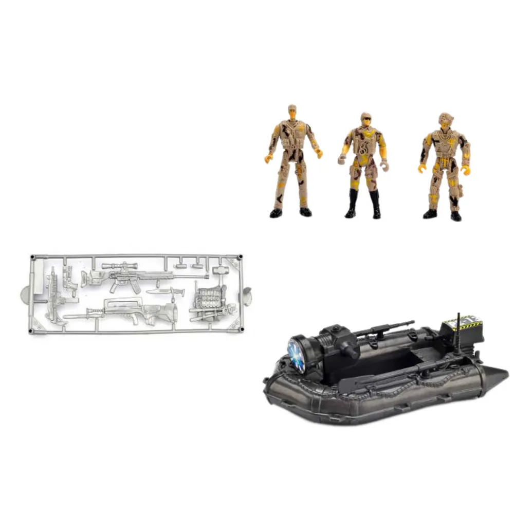 Figurki żołnierzy i akcesoria wojskowe do kreatywnej zabawy