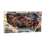 Kompletny zestaw militarny zabawkowy ze wszystkimi potrzebnymi elementami