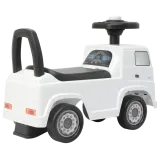 Solidny plastikowy jeździk Mercedes Actros 3316TA Biały z realistycznymi detalami