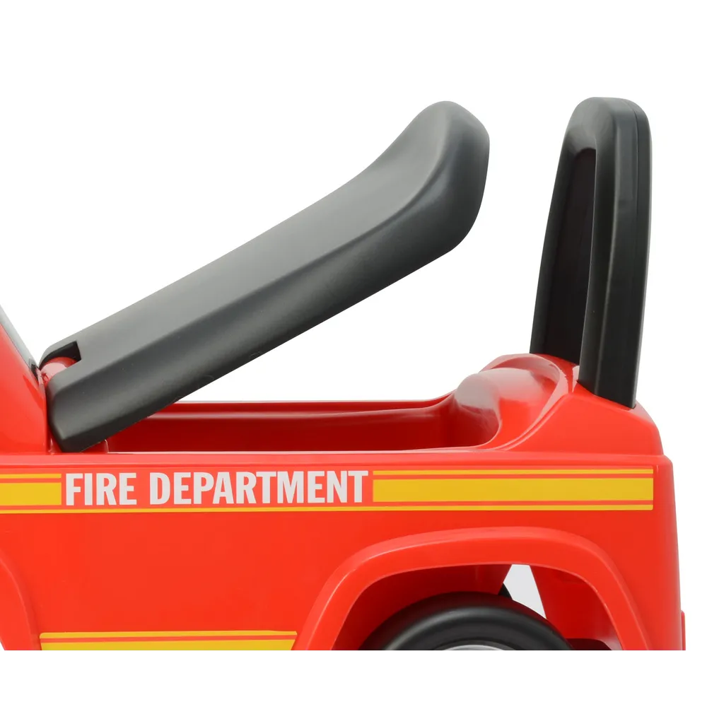 Detale jeździka Mercedes Actros Policja czerwony model