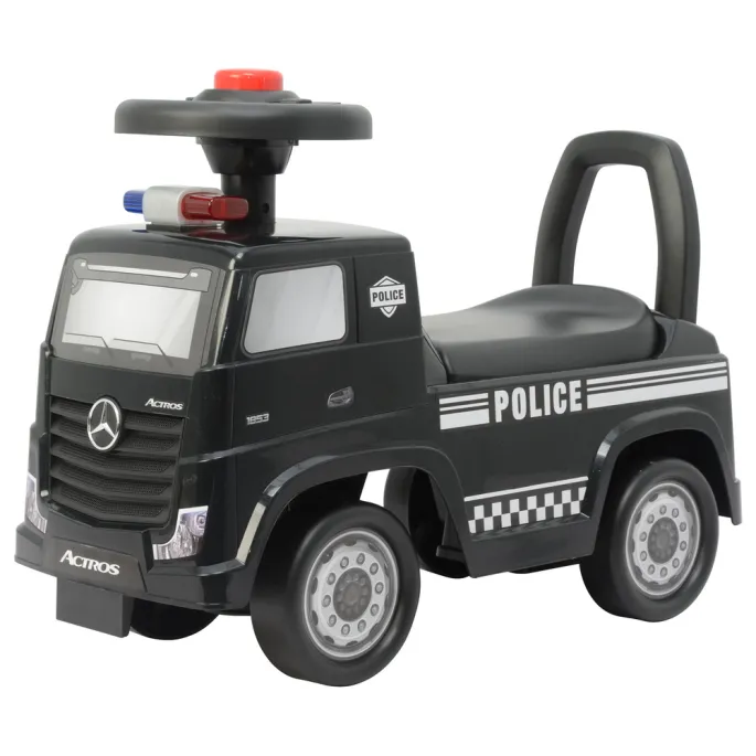 Zabawka policyjna Mercedes Actros 3316A w kolorze czarnym dla malucha
