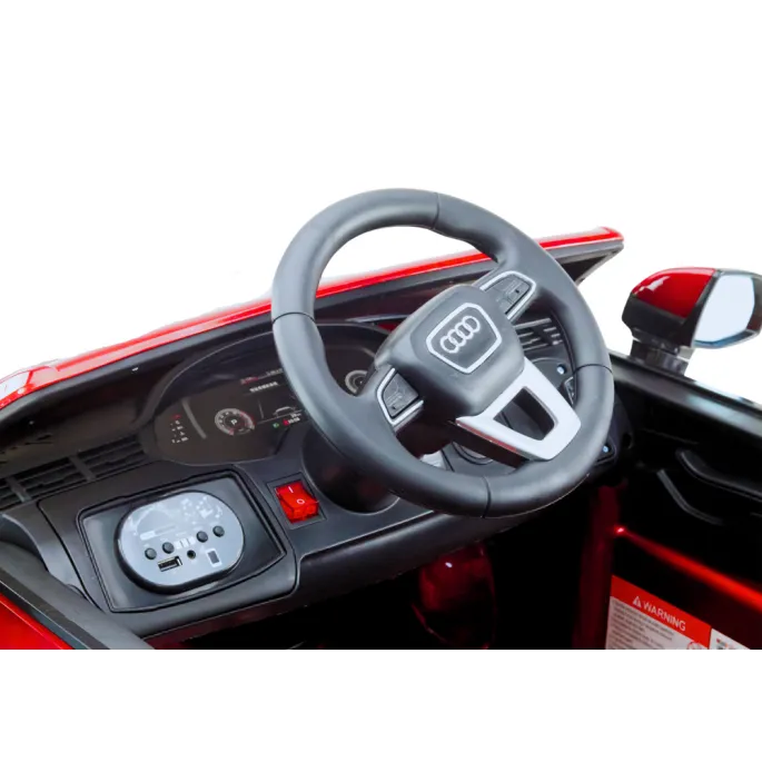 Auto Na Akumulator Audi Q7 Czerwone Lakierowane