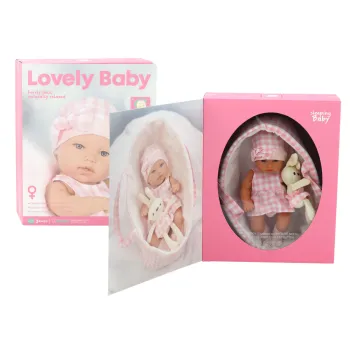 Dziecięca lalka bobas z ubrankiem i nosidełkiem idealna na prezent