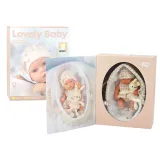 Miękka lalka bobas z króliczkiem oraz nosidełkiem, idealna do zabawy