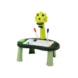 Projektor Do Rysowania Dinozaur Stolik Gry 2w1 Chińczyk Węże Zielony