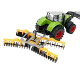 Zabawka traktor z łyżką i broną na prezent dla małego rolnika