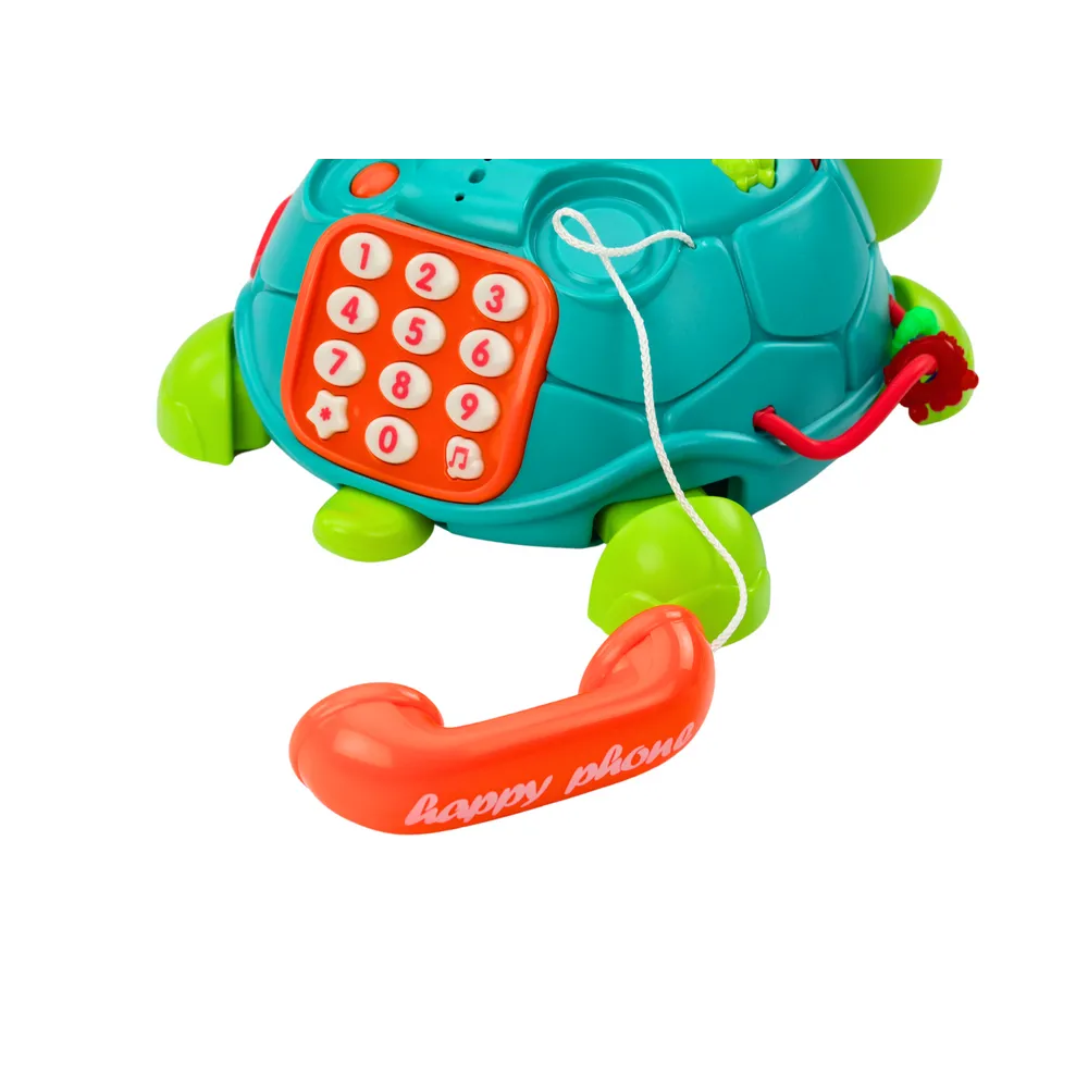 Interaktywny żółw 6w1 świecący, wydający dźwięki dla przedszkolaka