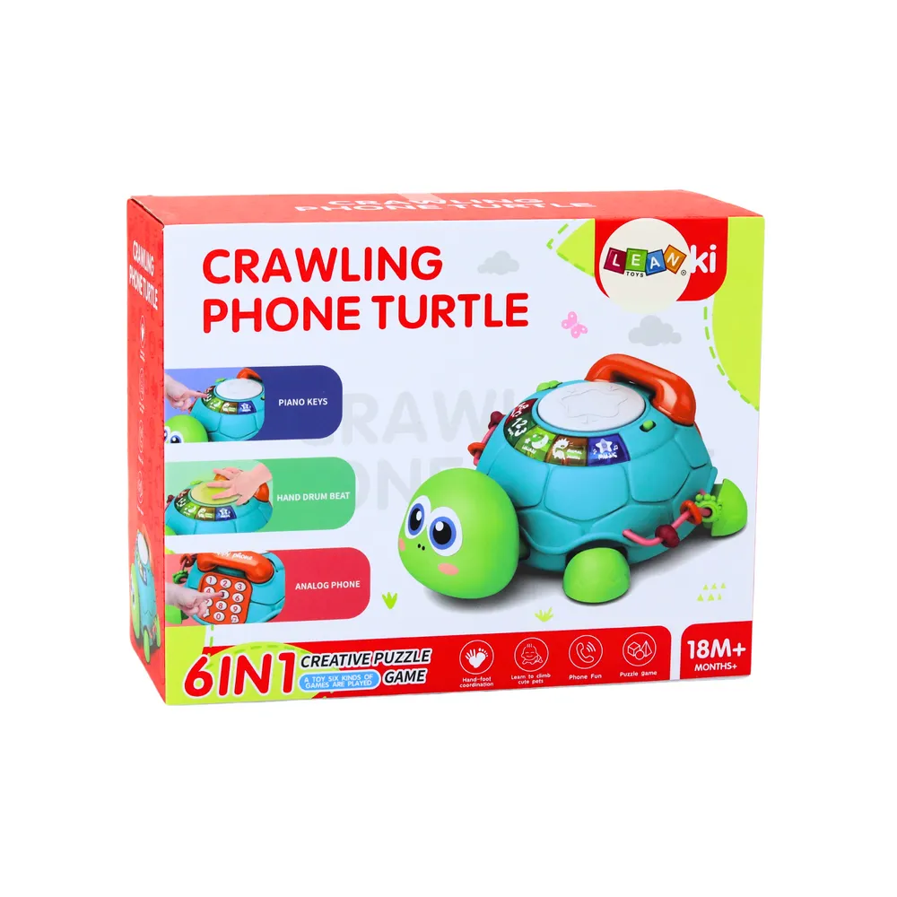 Plastikowy żółw zabawka edukacyjna rozwijająca kreatywność dzieci